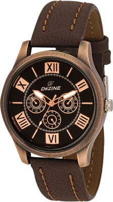 

Dezine DZ-GR086-BLK-BRW Copper Watch - For Men