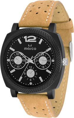 Marco MR-GR232-BLK-BRW Analog Watch  - For Men   Watches  (Marco)