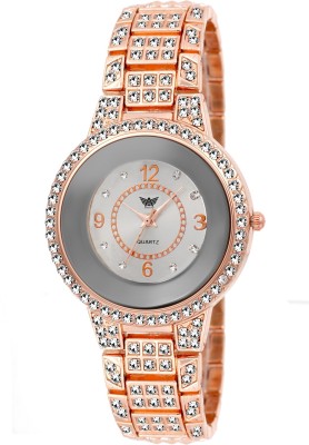 Abrexo Abx-4019 Crystal Studded Watch  - For Women   Watches  (Abrexo)