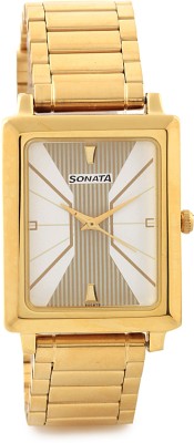 Sonata NG7078YM10 Analog Watch  - For Men   Watches  (Sonata)