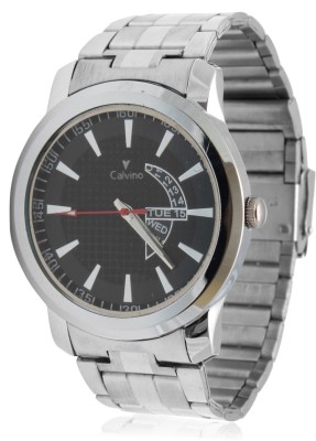 Calvino CGAC-141117_Silver Blk Trendy Analog Watch  - For Men   Watches  (Calvino)
