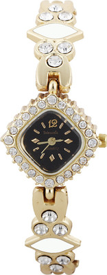 

Telesonic LCGBKW-13 Black Myra Jewell Watch - For Women