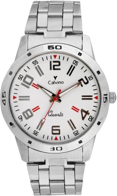 Calvino CAL_150727_SilverWht Stupendous Analog Watch  - For Men   Watches  (Calvino)