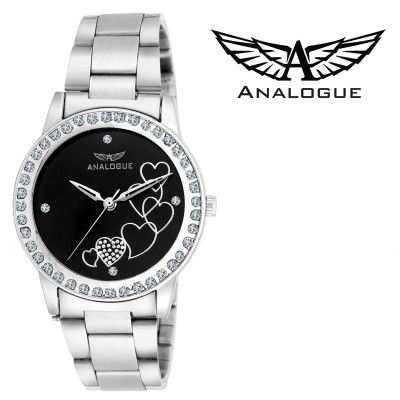 Analogue ANLG-307-ANLG Black Love Watch  - For Women   Watches  (Analogue)