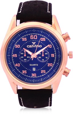 Calvino CGASCHDT-160102-FF-BLUE-GOLD Analog Watch  - For Men   Watches  (Calvino)