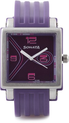 Sonata NH8990PP01J Fashion Fibre Analog Watch  - For Women   Watches  (Sonata)
