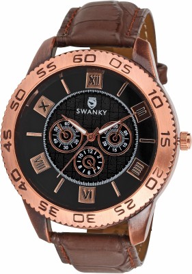 Swanky SC-MW-CrnSty01-Bl Analog Watch  - For Boys   Watches  (Swanky)