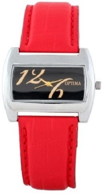 Optima Oft_9070_red Fashion Track Analog Watch  - For Women   Watches  (Optima)