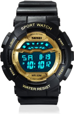 Skmei DG1012-Gold Sports Digital Watch  - For Men   Watches  (Skmei)