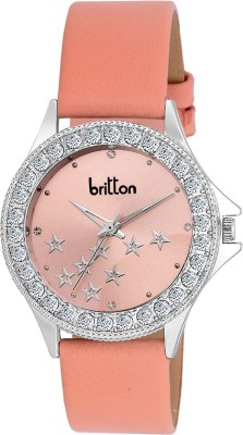 Britton CRYSTAL STUDDED-BR-LR001-PNK Watch  - For Girls   Watches  (Britton)