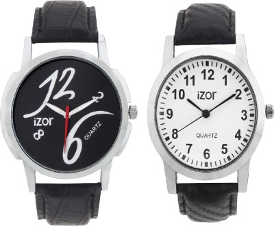 iZor Special Combo of Black & White Casual Wear Watch  - For Men   Watches  (iZor)