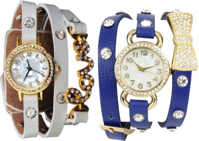 COSMIC GEN6647 PACK OF TWO DIAMOND STUDDED DESIGNER WOMEN WATCHES Analog Watch  - For Women   Watches  (COSMIC)