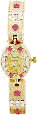 

Telesonic LCGGL-028MAROON Myra Jewell Watch - For Women