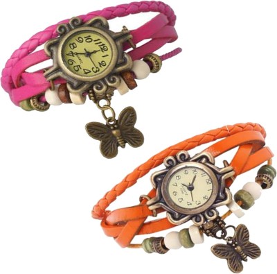 Legend Combo of 2 VB-310 Vintage Butterfly Analog Watch  - For Women   Watches  (Legend)