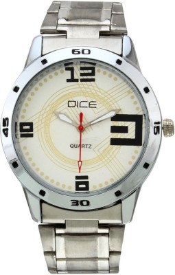 Dice Dcmlrd35ssslvcrm087 Numbers Analog Watch  - For Men   Watches  (Dice)