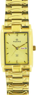 Maxima 15363CMGY Gold Analog Watch  - For Men   Watches  (Maxima)