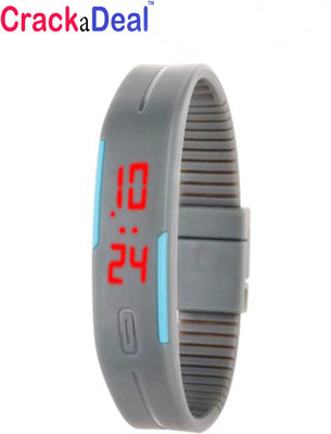 

CrackaDeal High Quality Grey Rubber Led Watch - For Couple