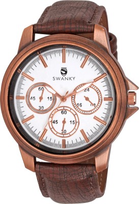 Swanky SC-MW-CrnSty04-Wh No Analog Watch  - For Men   Watches  (Swanky)
