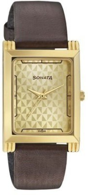 Sonata 77036YL02CJ Analog Watch  - For Men   Watches  (Sonata)