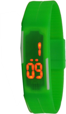

Srushti Art Jewelry MegnetBelt_GreenLed1 Watch - For Men