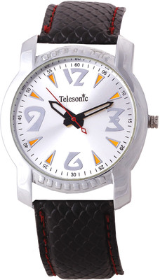 

Telesonic TRSM-07 (Silver) Office Time Watch - For Men