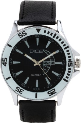 Dice DCMLRD38LTBLKBLK305 Doubler Analog Watch  - For Men   Watches  (Dice)