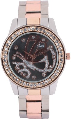 COSMIC Black Butterfly Wings Designed Display Studded With Diamonds WW019 Analog Watch  - For Women   Watches  (COSMIC)