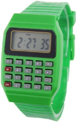 Pappi Boss Unisex Green Calculator Digital Watch  - For Men & Women   Watches  (Pappi Boss)