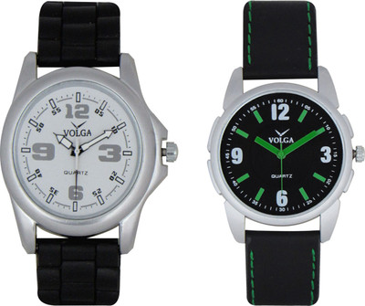 

Volga Branded Leather Quality Designer Dial Diwali Special Combo19 Designer Sport Looks WaterProof Mens Watch Watch - For Men