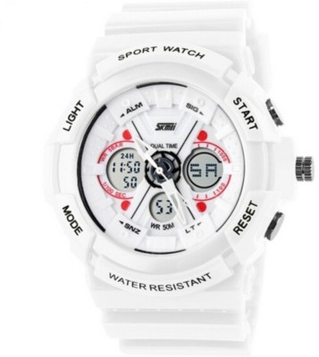 Skmei Addic White Dial Analog-Digital Watch  - For Men   Watches  (Skmei)