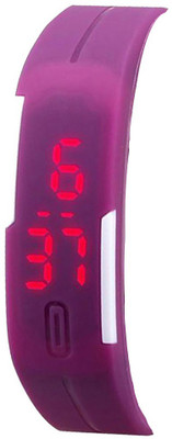 

Kissu Led Band Watch Combo of 3 Yellow, Red And Purple Watch - For Couple