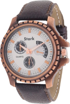 Stark SK_005 Chronograph Pattern White Dial Analog Watch  - For Men   Watches  (Stark)