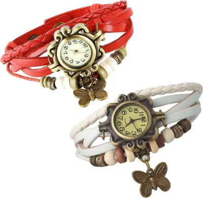 Mobspy Combo of 2 VB-310 Vintage Butterfly Analog Watch  - For Women   Watches  (Mobspy)