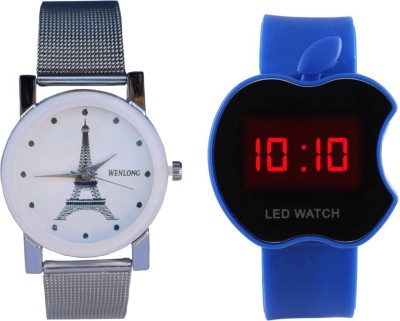 Creator White Designer And Blue Apple Touch(Very May Colours) Analog-Digital Watch  - For Men & Women   Watches  (Creator)