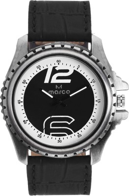 Marco MR-GR225-BLK-BLK Analog Watch  - For Men   Watches  (Marco)