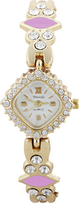 

Telesonic LCGWTP-13 White Myra Jewell Watch - For Women