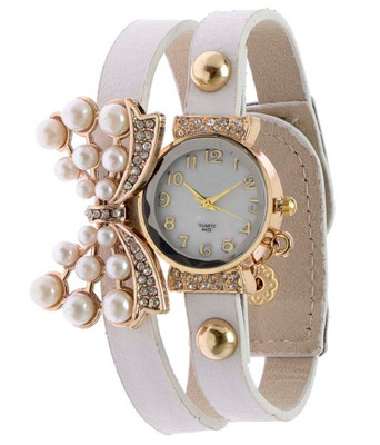 

Srushti Art Jewelry Yilisha_Diamond_Butterfly_White1 Watch - For Women