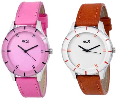 MKS Fasteck Combo -5 Analog Watch  - For Girls   Watches  (MKS)