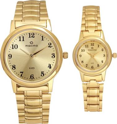 MAXIMA couplegold Analog Watch  - For Couple