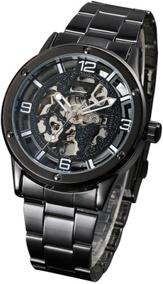 Beza Men's Rarest of Rare Automatic Self Wind Skeleton With Metal Watch - For Men