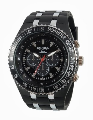 Exotica Fashions EF-01-Black-PL Analog Watch   Watches  (Exotica Fashions)