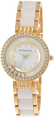 Giordano 60063-33 WH Analog Watch  - For Women   Watches  (Giordano)
