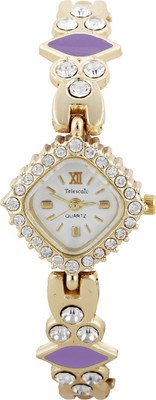 

Telesonic LCGWTP-14 White Myra Jewell Watch - For Women