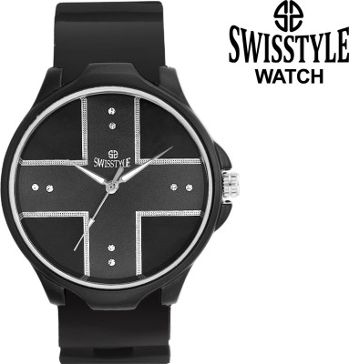 Swisstyle SS-GR7677-BLK-BLK Watch  - For Men   Watches  (Swisstyle)