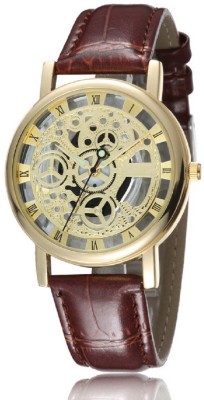 iDigi GB129B Golden Transgold Skeleton Luxurious Watch  - For Men   Watches  (iDigi)
