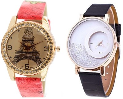 Om Designer Peris Eiffel & Free Diamond Watch  - For Women   Watches  (Om Designer)