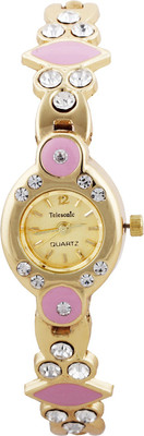 

Telesonic LCGGLP-08 Gold Myra Jewell Watch - For Women
