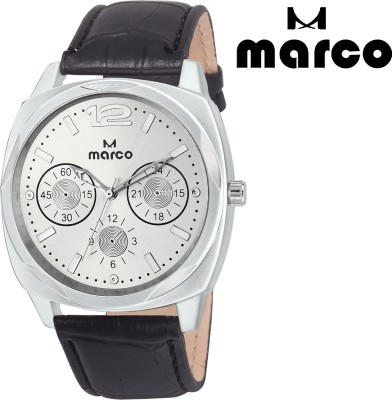 Marco elite mr-gr 2004-slv-blk Analog Watch  - For Men   Watches  (Marco)