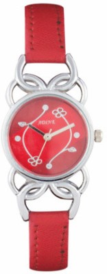 Adine AD-1235Red Red Analog Watch  - For Women   Watches  (Adine)