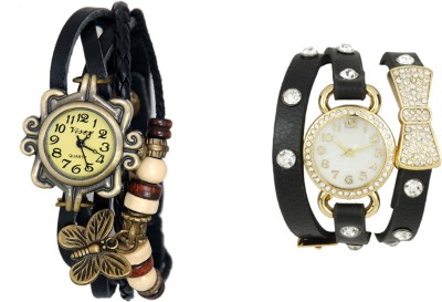 COSMIC COSMIC PACK OF 2 BRACELET WATCHES FOR WOMEN WITH CUTE PENDANTS X-012 Analog Watch  - For Women   Watches  (COSMIC)